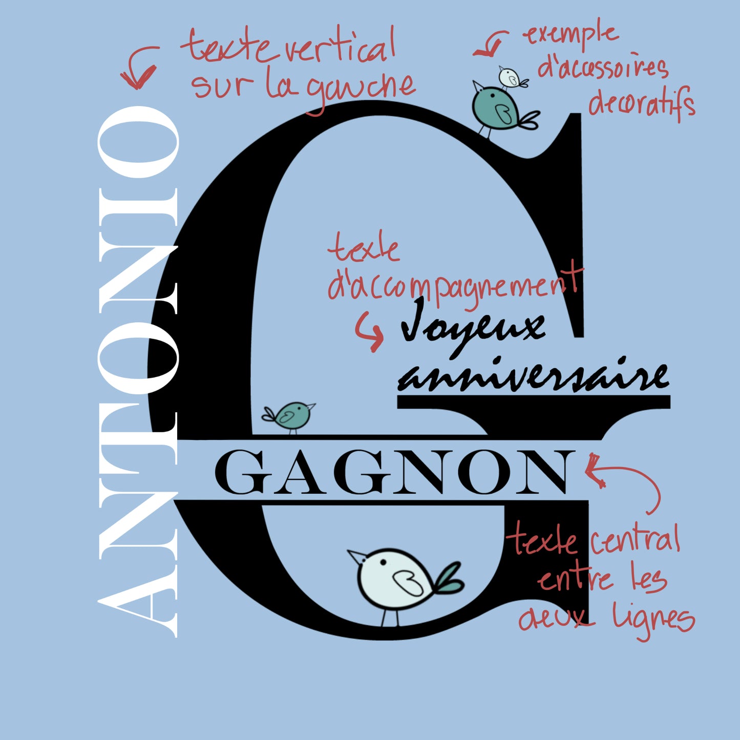 ST.101 | autocollants personnalisés_MONOGRAMME