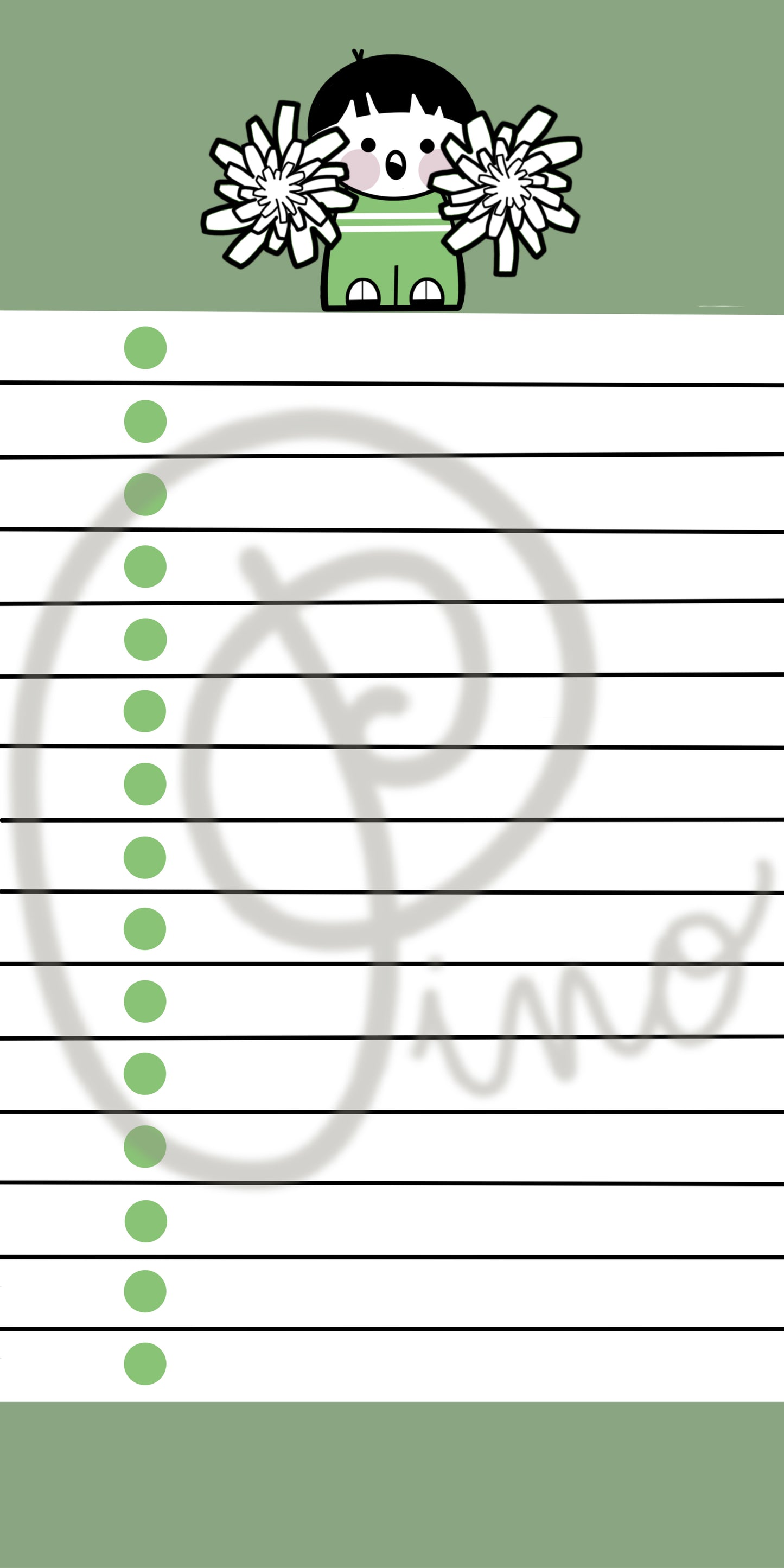 NP.036 | bloc-notes liste - POMPOM