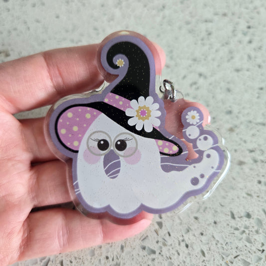 acrylic keychain - SPOOKY LADY