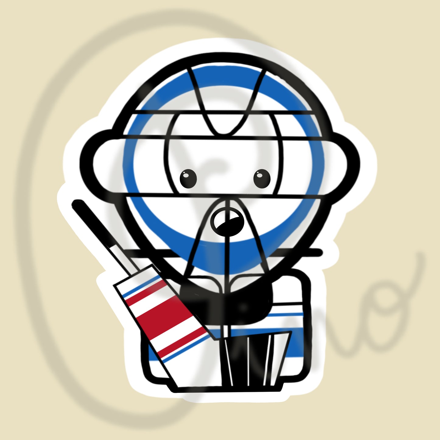 3in sticker - GOALIE