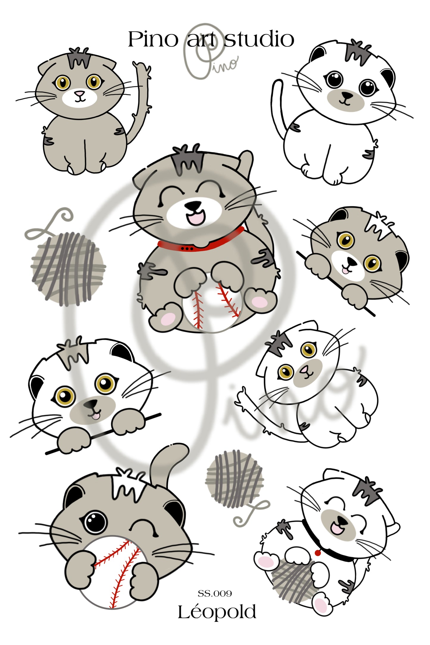 SS.009 | feuille d'autocollants - LEOPOLD