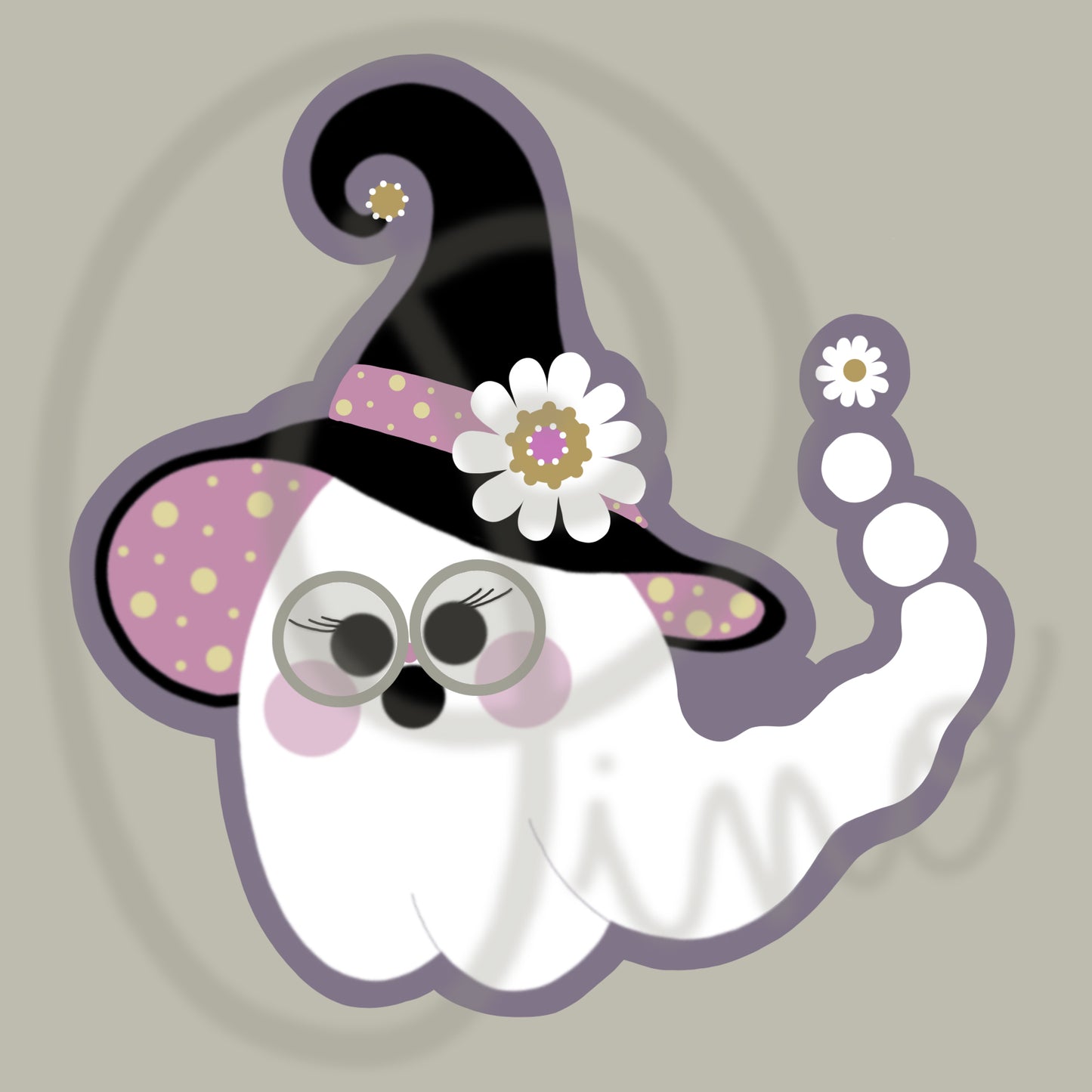 ST.014 | autocollant - SPOOKY LADY