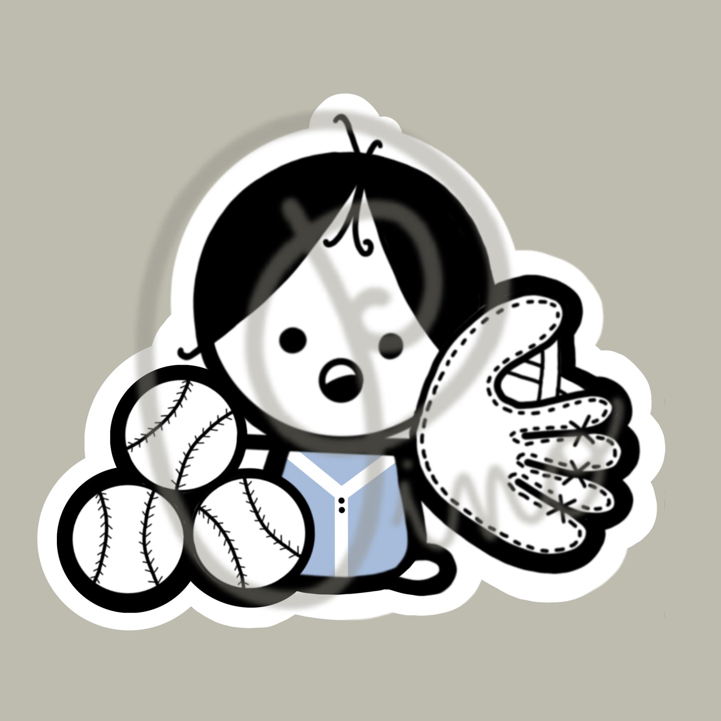 autocollant 3po - PETITES LIGUES