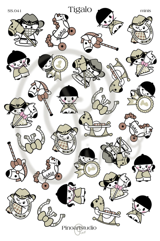 Sheet of small stickers - TIGALO