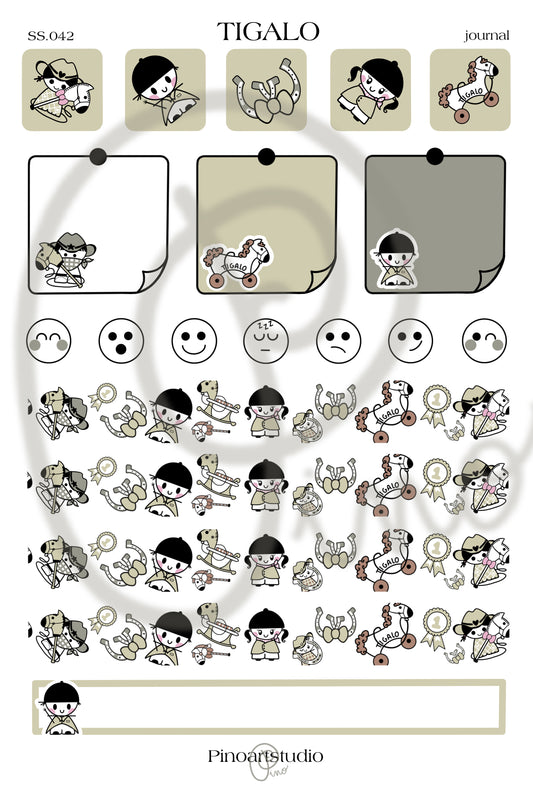 Sticker Sheet journal - TIGALO