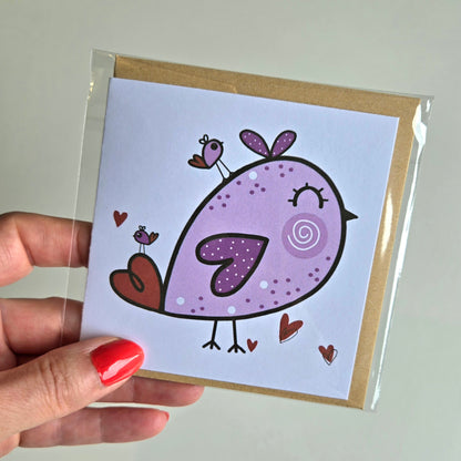 GC.001 | greeting card - LOVELY BIRDIE