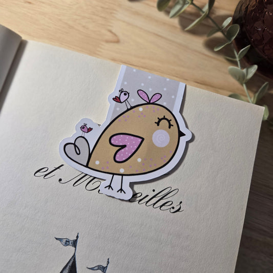 MBM.001 | magnetic bookmark - LOVELY BIRDIE