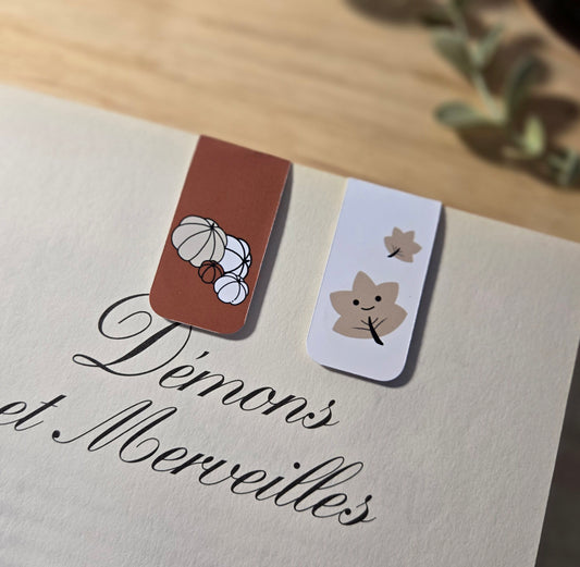 MBM.012 | magnetic bookmarks - PUMPKIN LATTE minis