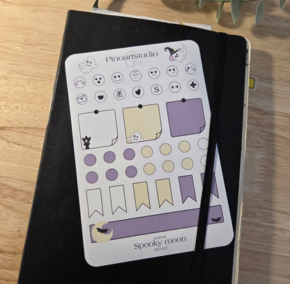 SS.023 | sticker sheet - SPOOKY MOON journal