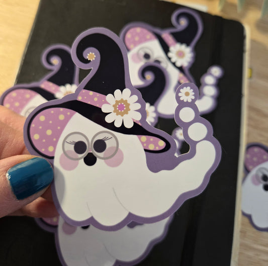 ST.014 | sticker - SPOOKY LADY