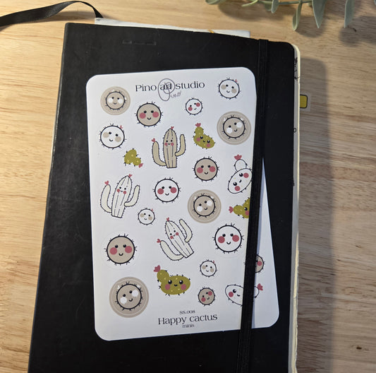 SS.008 | sticker sheet - HAPPY CACTUS minis