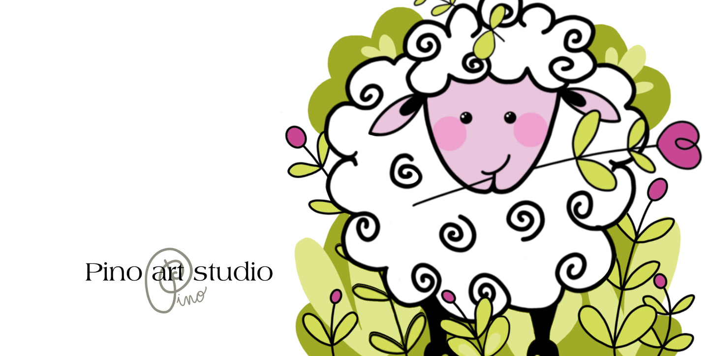 greeting card - CURLY