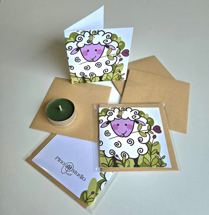 greeting card - CURLY