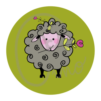 glass keychain - CURLY