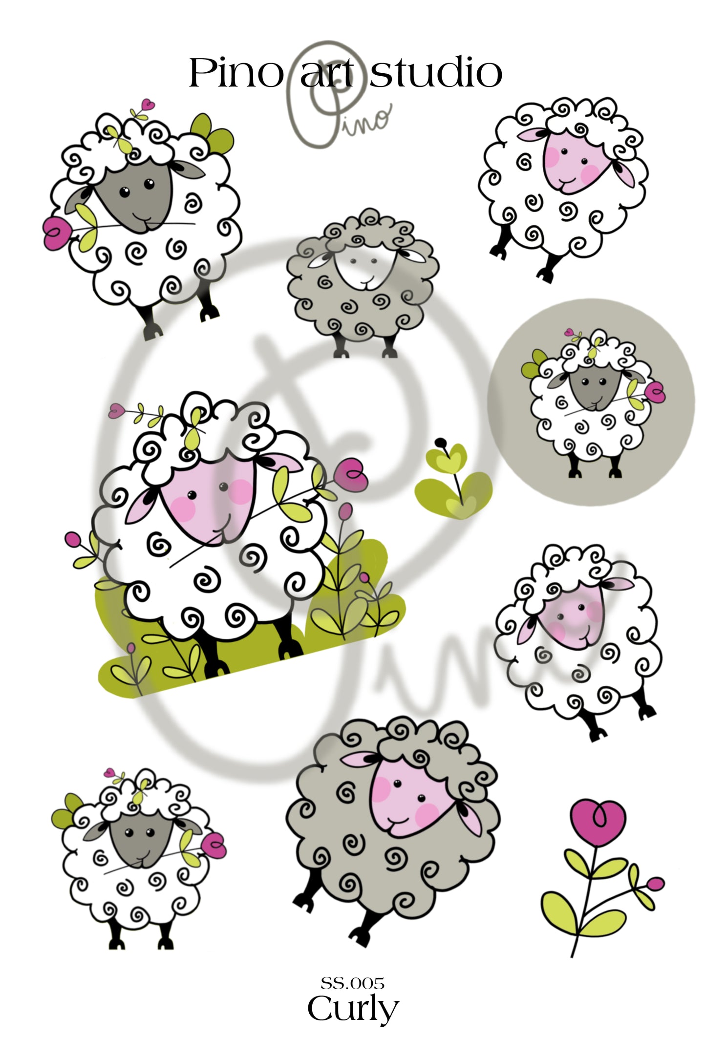 Sticker Sheet - CURLY