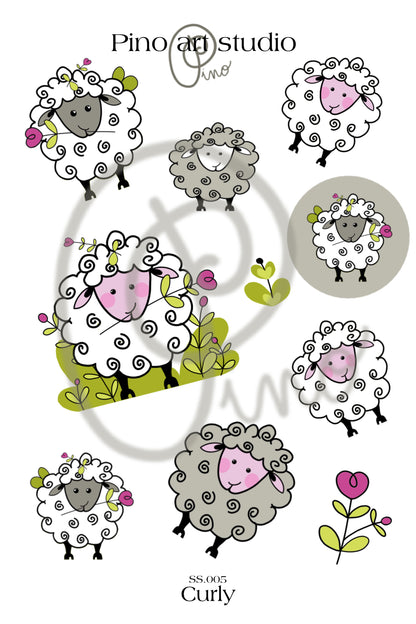 Sticker Sheet - CURLY