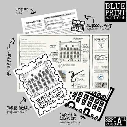 THE BLUEPRINT MAIL CLUB | monthly "snail mail"