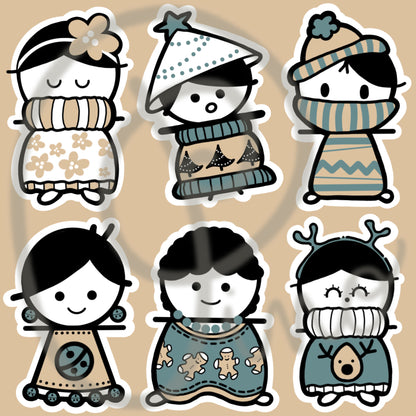 ensemble d'autocollants 2po - CHANDAILS MOCHES