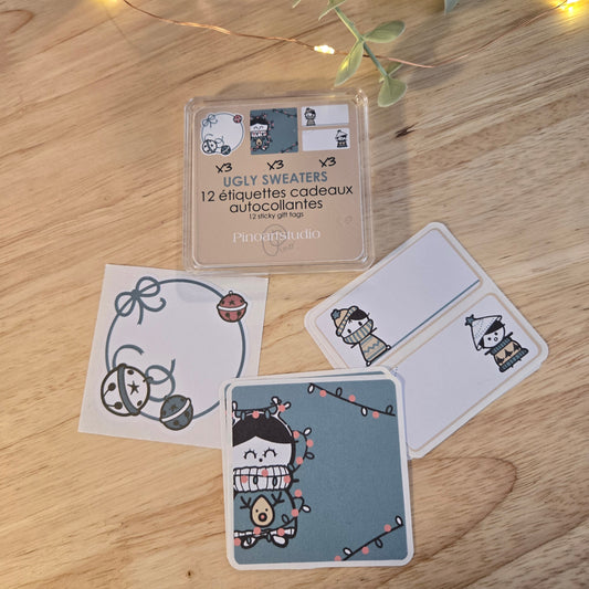 ensemble d'étiquettes autocollantes - CHANDAILS MOCHES