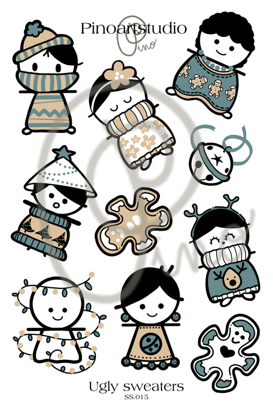 sticker sheet - UGLY SWEATERS