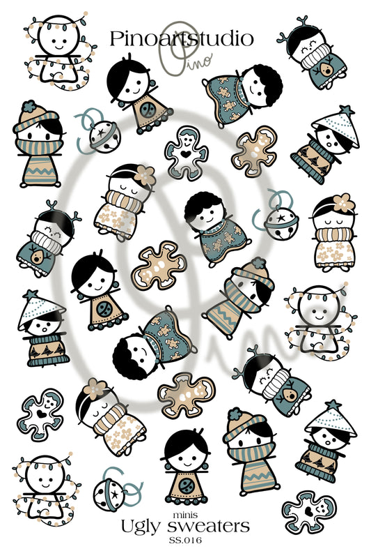 sheet of small stickers - UGLY WEATERS