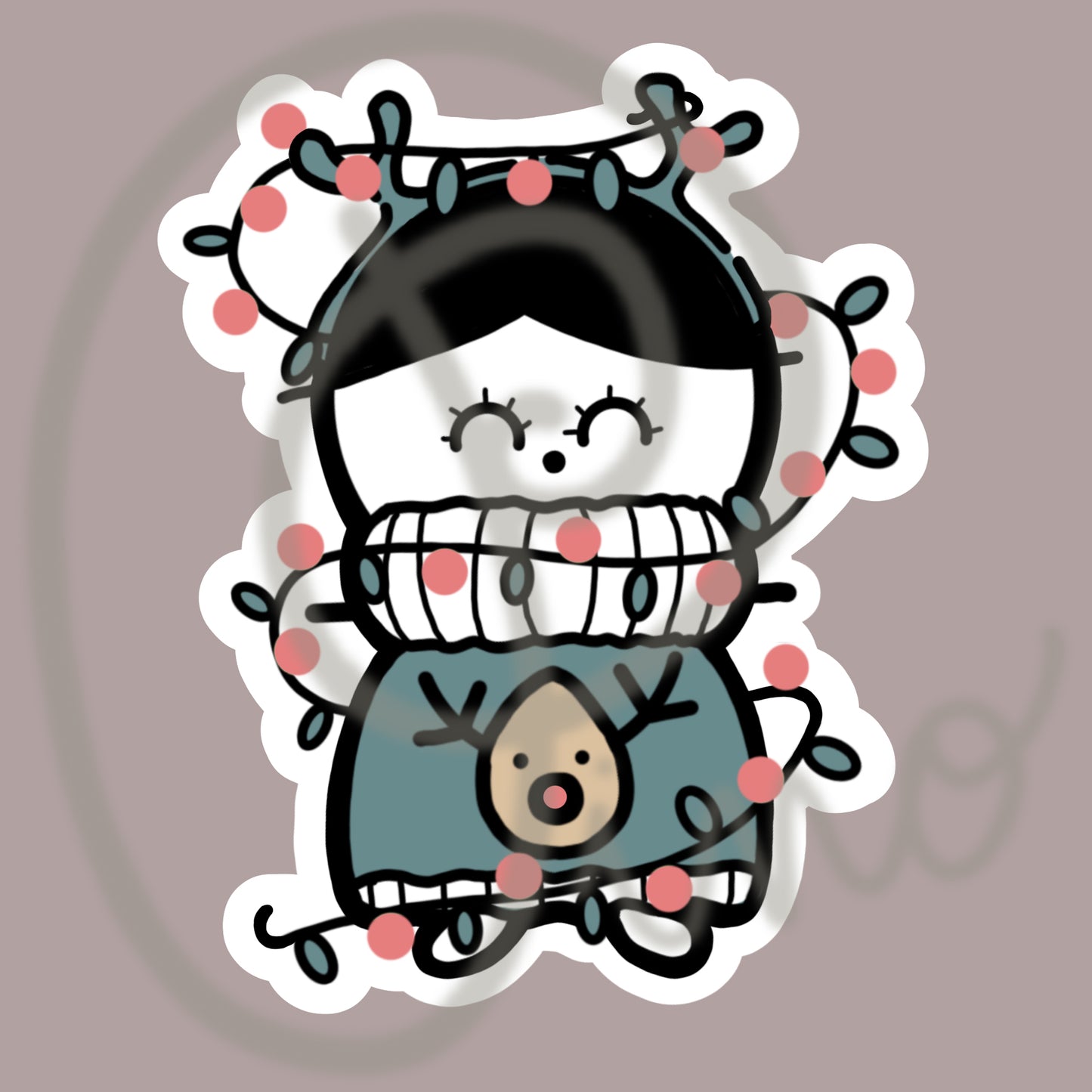 autocollant 3po- LE RENNE