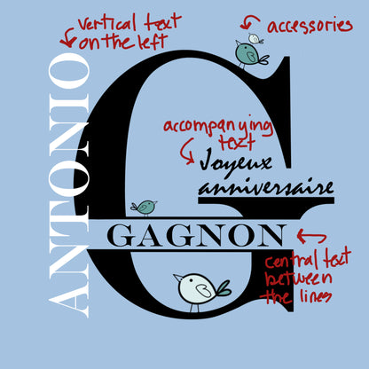ST.101 | autocollants personnalisés_MONOGRAMME