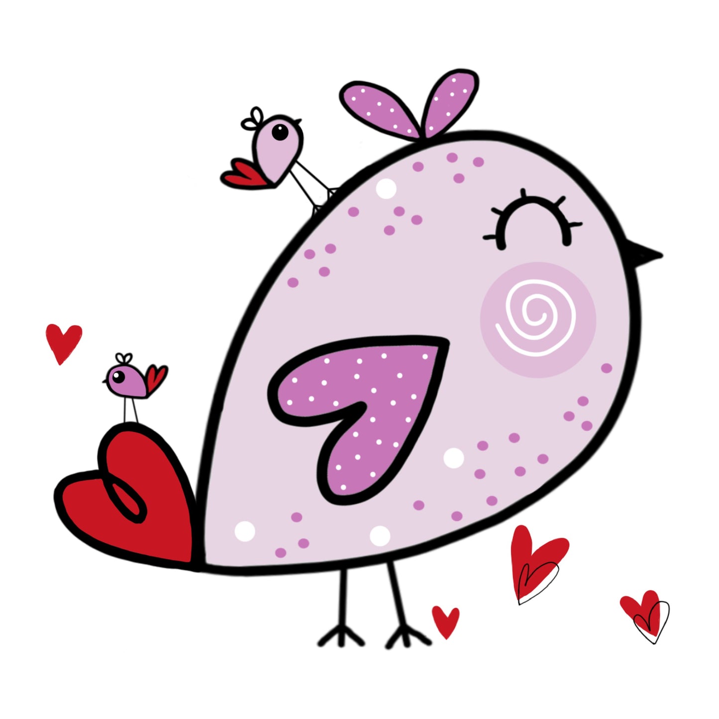 GC.001 | greeting card - LOVELY BIRDIE