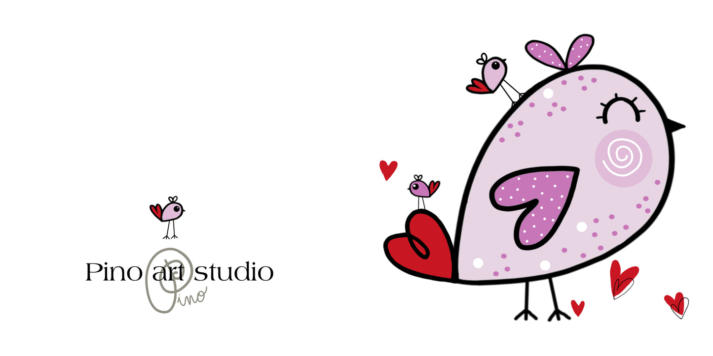 GC.001 | greeting card - LOVELY BIRDIE