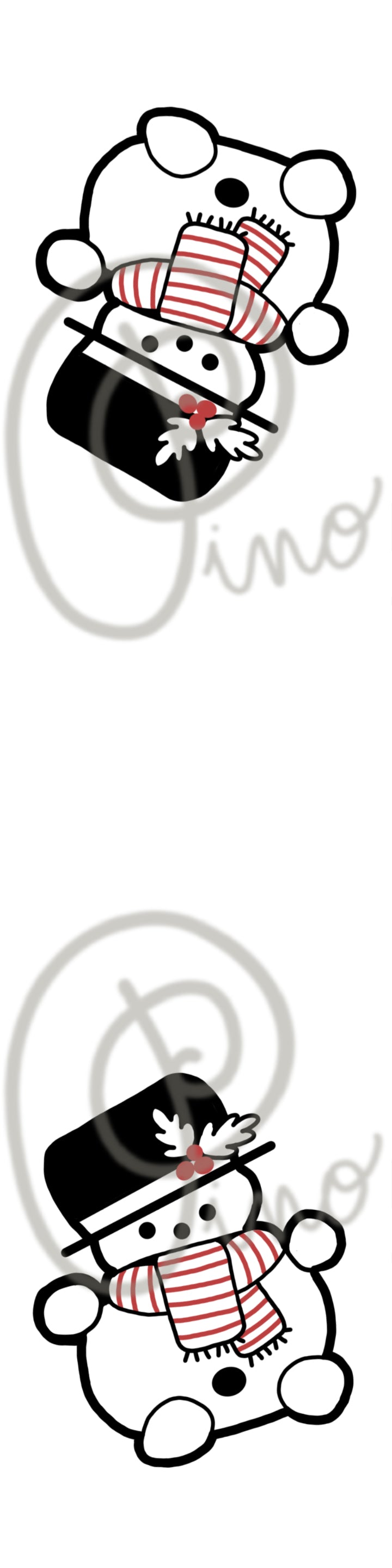 MBM.020 | mini magnetic bookmarks - Canadian Winter