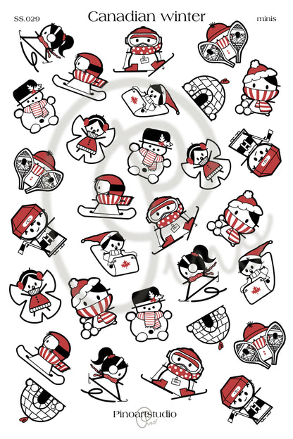 SS.029 | Sticker Sheet - CANADIAN WINTER minis