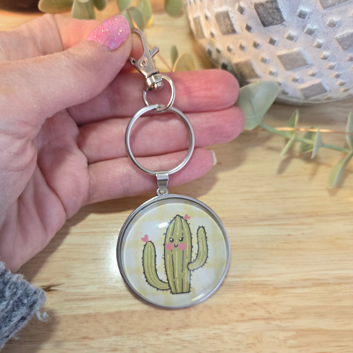 keychain - HELLO CACTUS