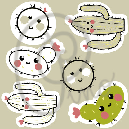sticker set - HAPPY CACTUS