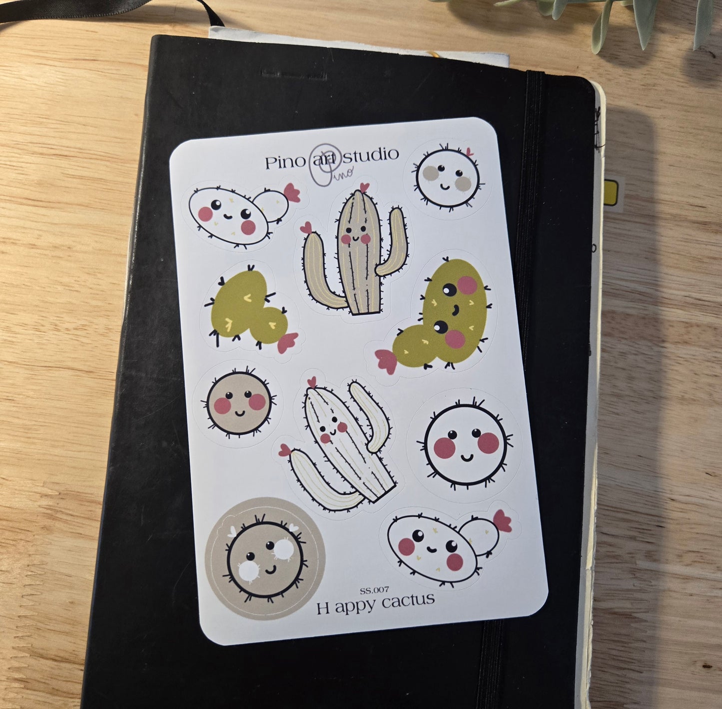 sticker sheet - HAPPY CACTUS