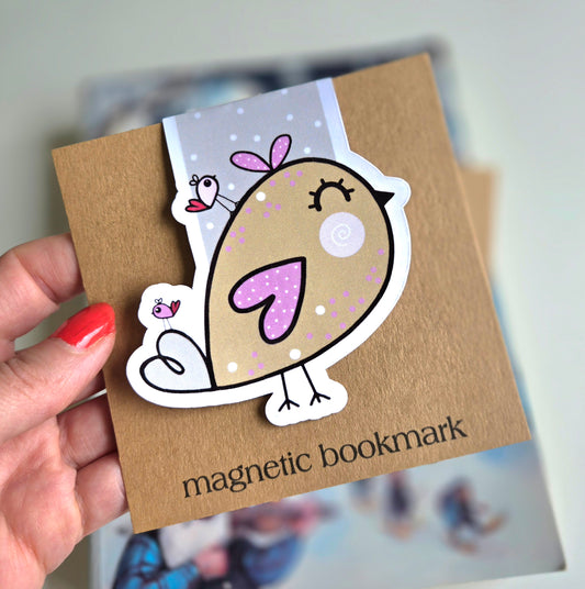 magnetic bookmark - PRETTY SPARROW