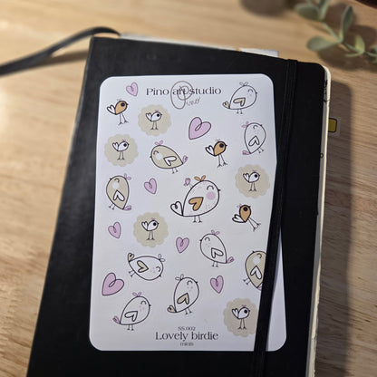 feuille de petits autocollants - JOLI MOINEAU