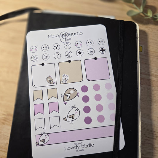 feuille d'autocollants journal - JOLI MOINEAU