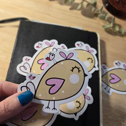 3in sticker - GOLDEN SPARROW