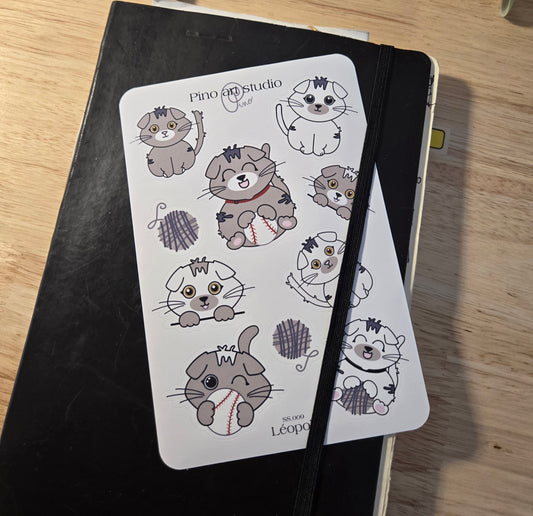 feuille d'autocollants - LEOPOLD