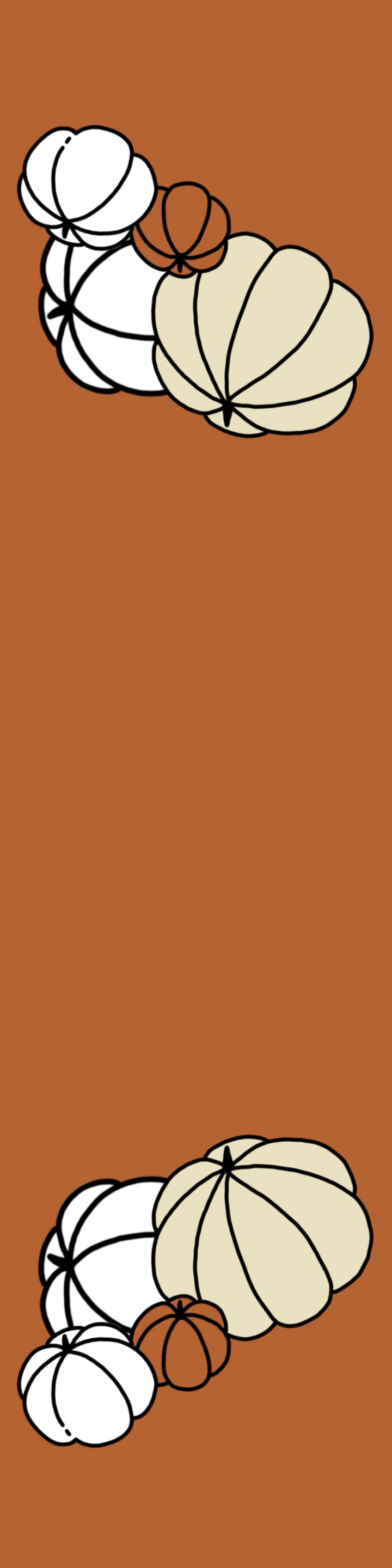 duo de petits signets magnétiques - LATTÉ À LA CITROUILLE