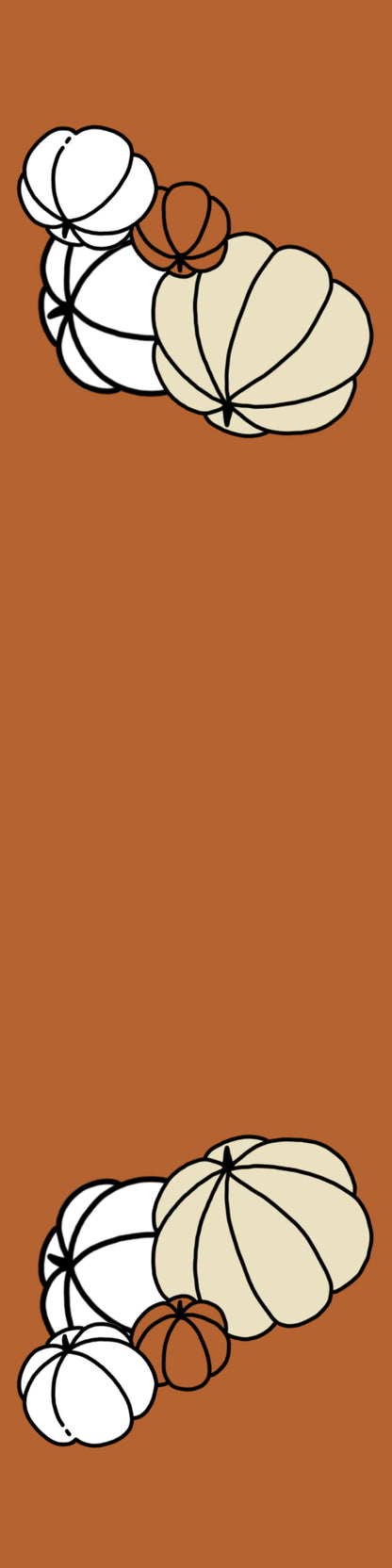 duo de petits signets magnétiques - LATTÉ À LA CITROUILLE