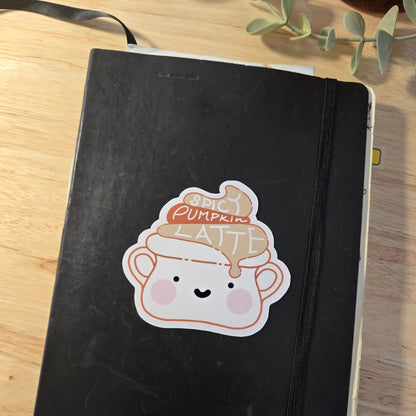 3in sticker - PUMPKIN LATTE