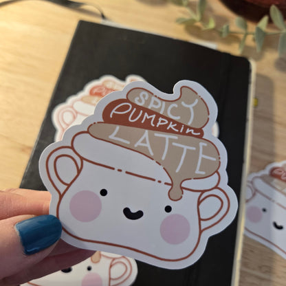 3in sticker - PUMPKIN LATTE