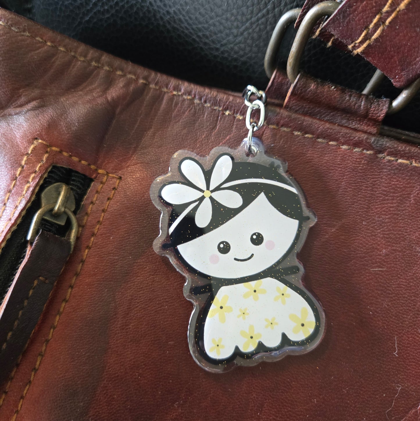 porte-clés en acrylique - MARGUERITE