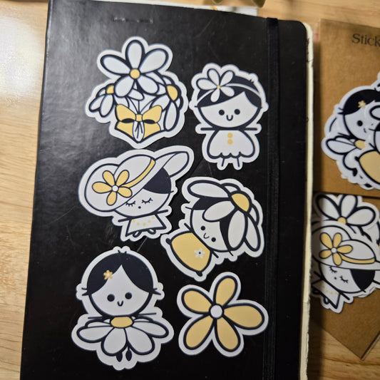 ensemble d'autocollants 2po - MARGUERITE