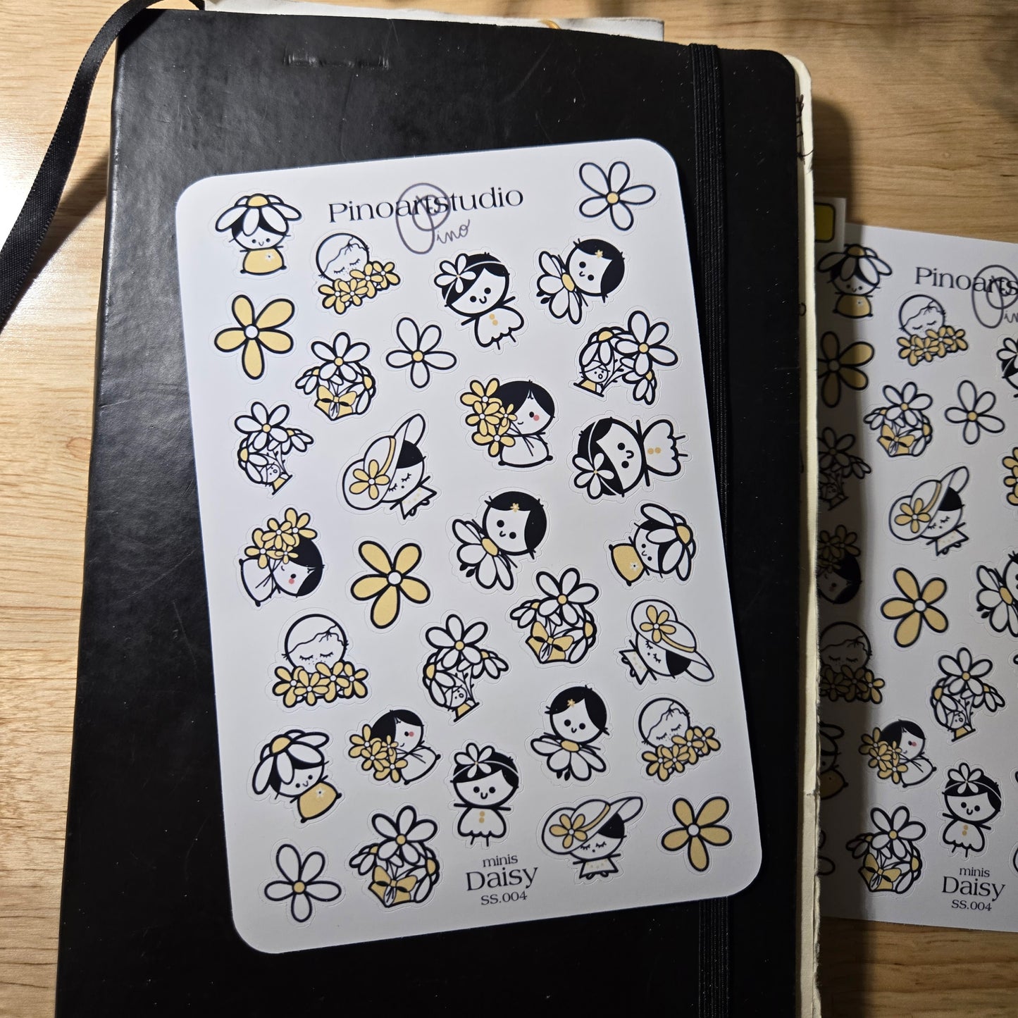 feuille de petits autocollants - MARGUERITE