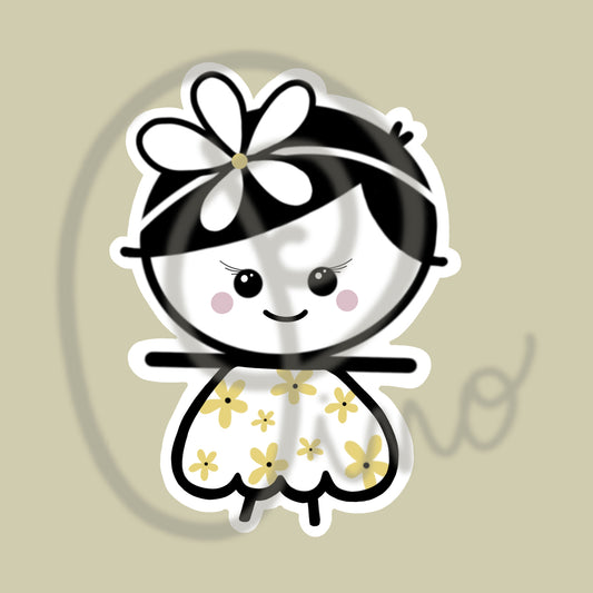 3in sticker - DAISY DRESS