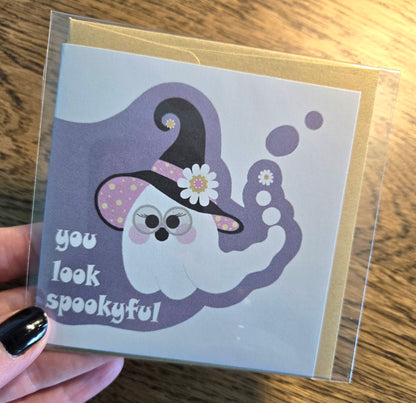 carte de souhaits - SPOOKY LADY