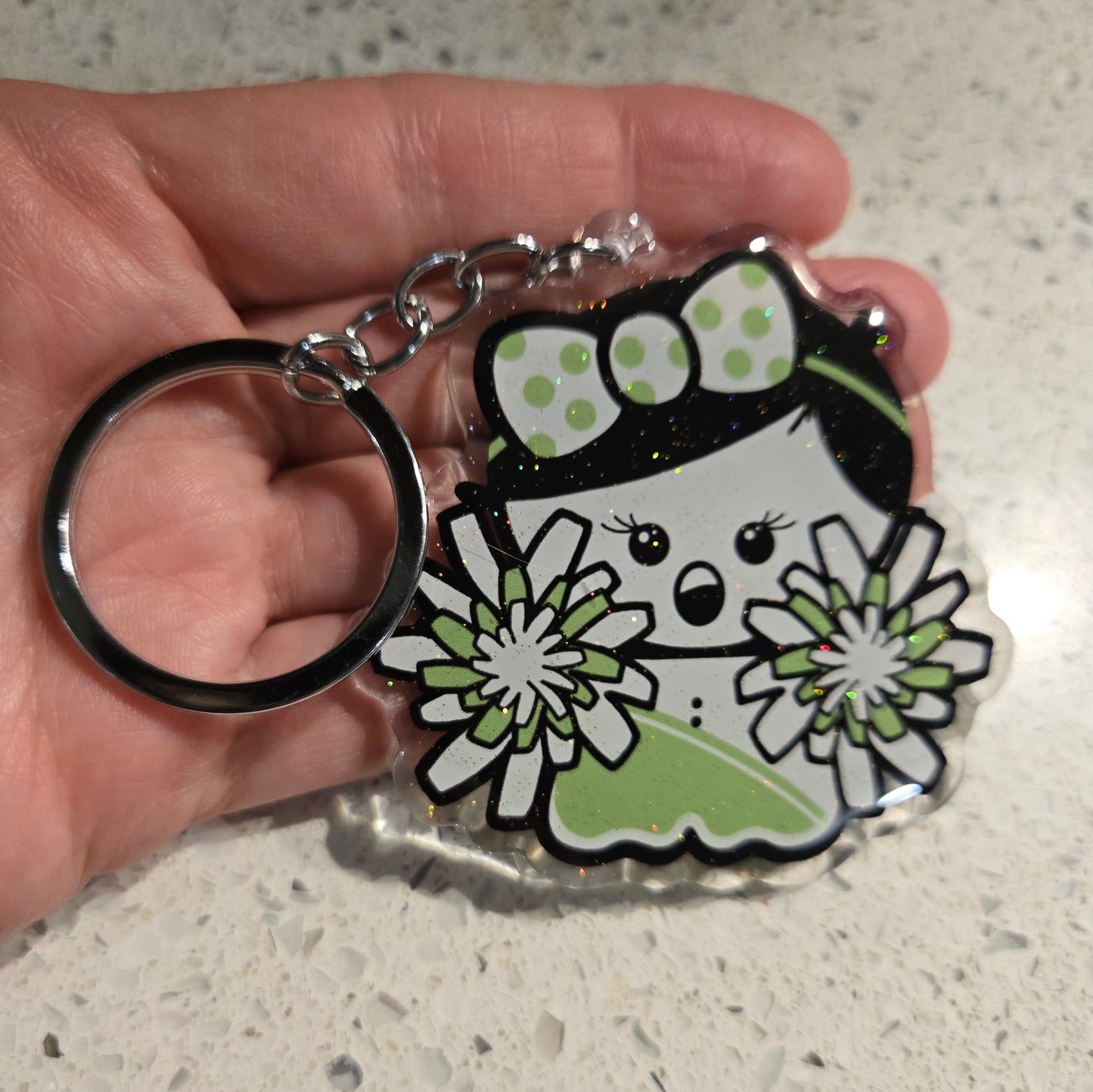 porte-clés en acrylique - POMPOM