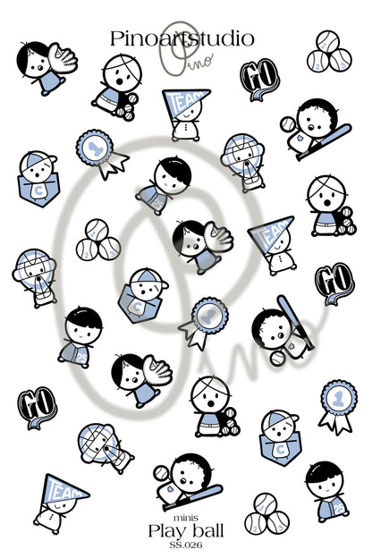 feuille de petits autocollants - PETITES LIGUES